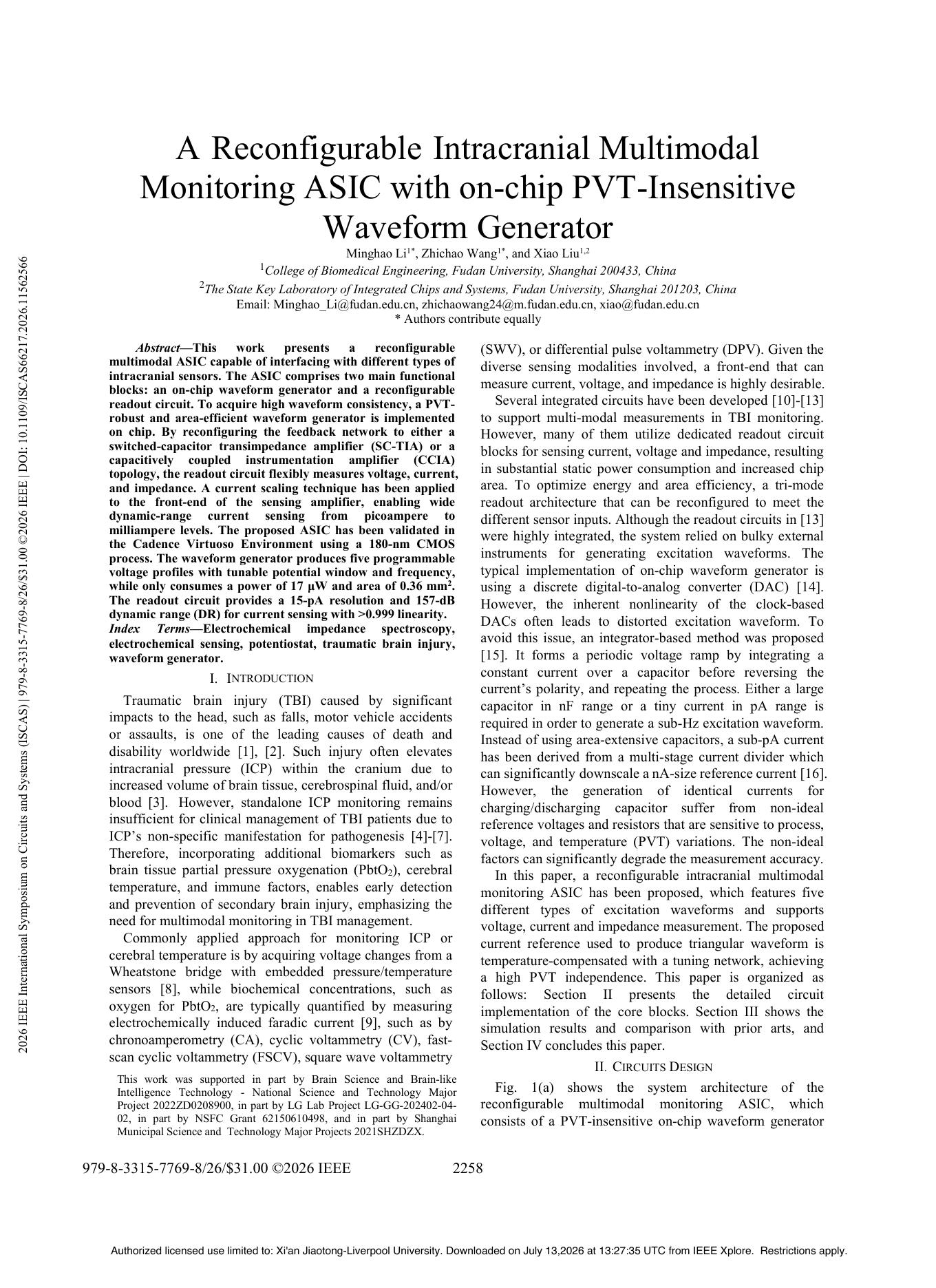 2026-reconfigurable-intracranial-multimodal-monitoring-asic-chip-pvt-insensitive - Page 1